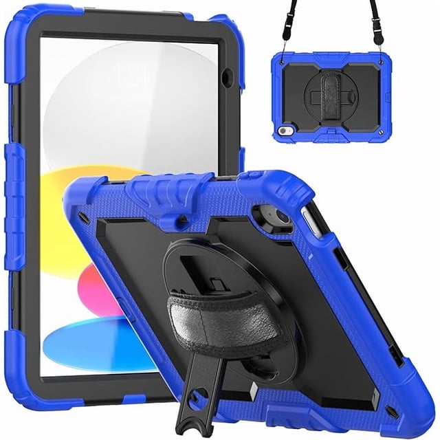 IPad (A16) 11.ª Gen 11 Pulgadas (2025), IPad 10.ª Gen 10.9 Pulgadas (2022) Funda Protectora (Azul)