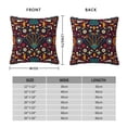 thumbnail image 2 of Pofeuu Colorful Mexican2 Print Double-sided plush pillowcase Square Throw Pillow Covers Pillows Cover for Living Room Bedroom Sofa Couch Cushion Cover（No pillow core）-22"x22", 2 of 7