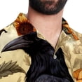 thumbnail image 5 of Crow Men's Short Sleeve Beach Shirts, Casual Printed Button Down, Summer Unisex Spread Collar Tops, 5 of 6