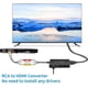 thumbnail image 2 of RCA to HDMI Converter, Support 1080P PAL/NTSC, Compatible with PS 1, PS2, PS3, STB, Xbox, VHS, VCR, Blue-Ray DVD Players, 2 of 5