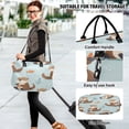 thumbnail image 6 of Travel Duffle Bag Weekender Bags Set with Large Organizer Bag and Cosmetics Pouch for Gym Trip Cute Otters in Various Poses, 6 of 7