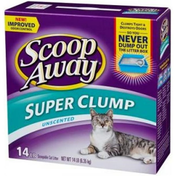 Scoop Away Super Clump Unscented Cat Litter, 14 Lb.