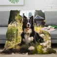 thumbnail image 1 of Border Collie Couverture Imprimée Chiot Mignon, Couverture Ultra Chaude, Couverture de Salon, Jeté Doux et Confortable, Couverture de Canapé-asdf49, 1 of 4