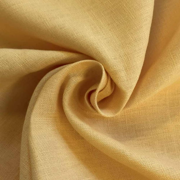 Linen Fabric 60" Wide Natural 100 Linen By The Yard (Gold) Walmart