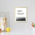 thumbnail image 3 of Designs ByLITA Saudade Dictionary Definition Forest Design, 5 x 7 Wooden Wall Print (Framed) | Inspirational Modern Art Decoration, 3 of 7