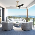 thumbnail image 5 of Vaczon 42" Modern Gold Dimmable Ceiling Fan DC Motor Indoor 3-Blade LED Ceiling Fan with Remote, 5 of 17