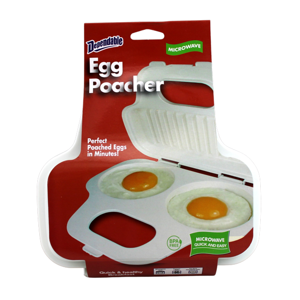 Dependable Industries Microwave Egg Poacher BPA Free Plastic Perfect