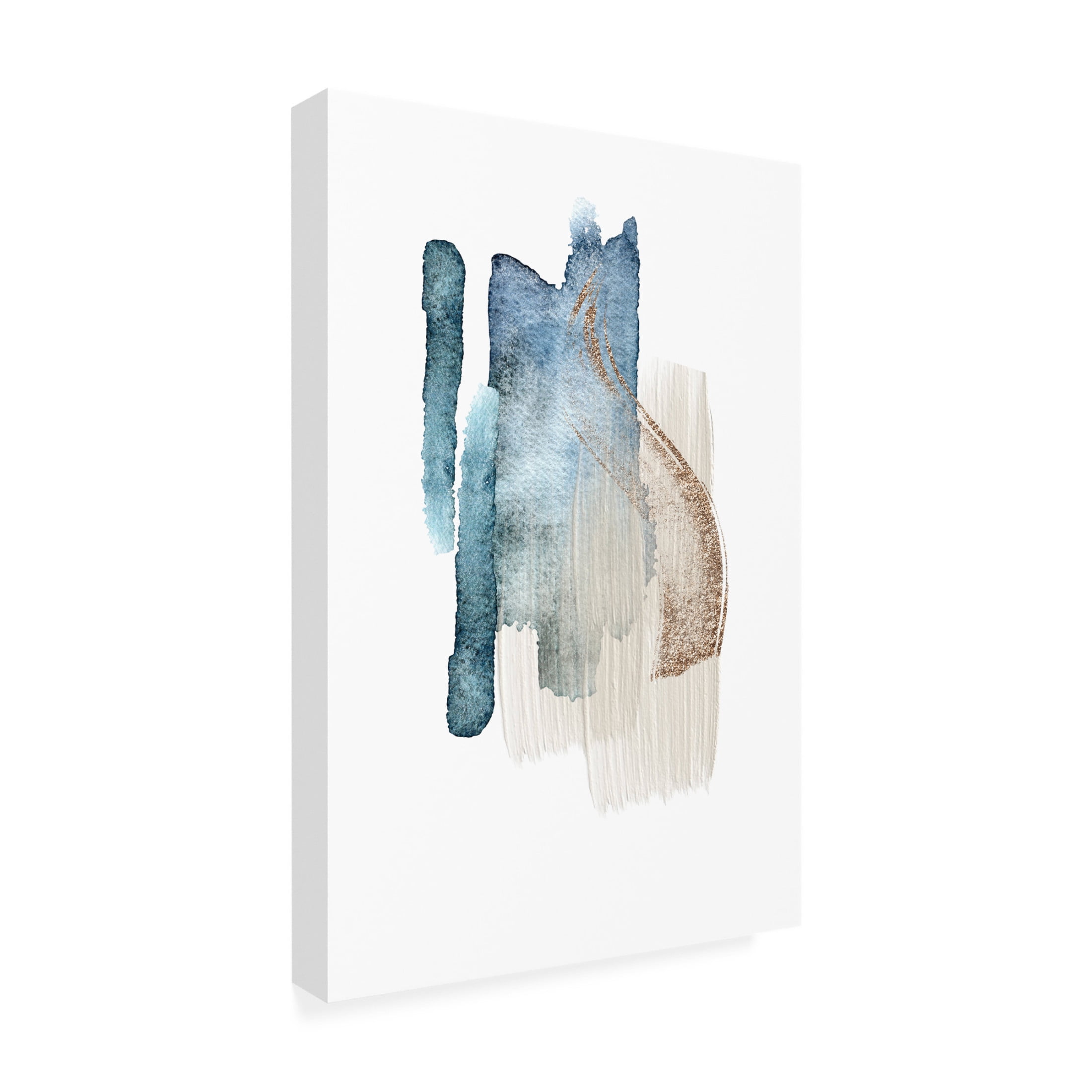 Trademark Fine Art Sally Ann Moss Atlantic Blue Abstract 2 Canvas Wall Art