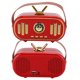 thumbnail image 2 of Mini Altavoz portátil retro Sincero Bluetooth recargable color rojo, 2 of 10