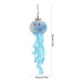 thumbnail image 2 of Houderco Animal Keychain Decoration Plush Sky-Blue 1Pcs 11.79X3.73X2.55in, 2 of 6