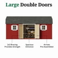 thumbnail image 4 of Little Cottage Co. 10x20 Value Gambrel Workshop Barn with 6 ft. Sidewalls, Outdoor Wood Storage Shed Do-It-Yourself Precut Kit, 4 of 12