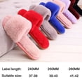 thumbnail image 3 of Women Fuzzy House Slippers Open Toe Furry Slippers 39-40 Black - Plemdea, 3 of 3