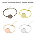thumbnail image 4 of Unatoiry Bracelet Round Shape Base Craft Alloy Setting Jewelry Blank Settings DIY Finding Accessory for Homemade Silver, 4 of 6