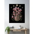 thumbnail image 2 of Cottagecore Aesthetic Mushroom Moon Phase Goblincore Shroom Shrooms Poster Wall Art, Modern Wall Decor For Living Room Bedroom, 16x24 UNFRAMED, 2 of 3