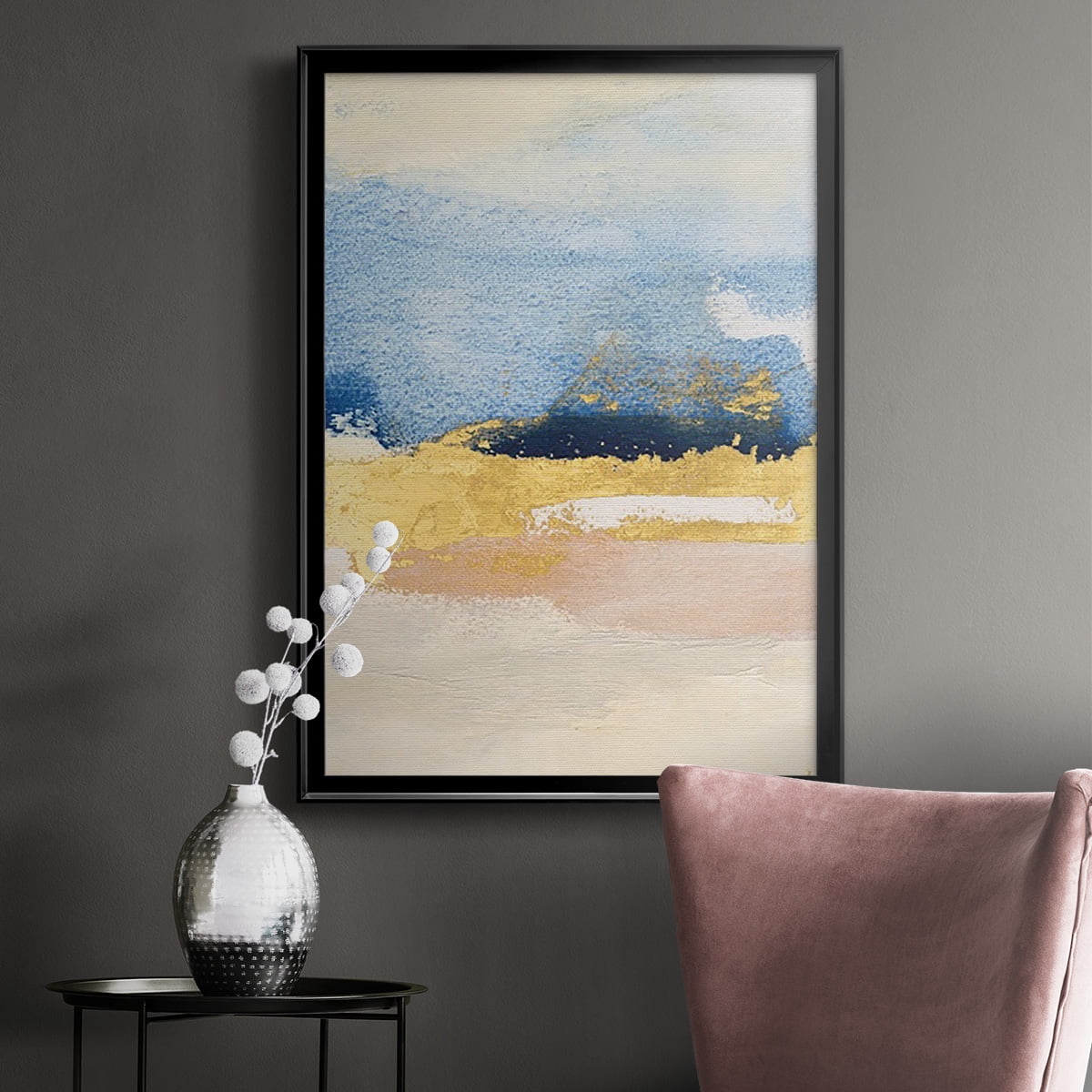 Pampa II Premium Framed Print, in Gold, Black, or Silver - Ready to Hang