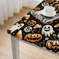 thumbnail image 4 of nygtbtfer Halloween Vinyl Flannel Backed Tablecloth, Witch Hat, and Print Vinyl Halloween Tablecloth with Flannel Backing, 4 of 7