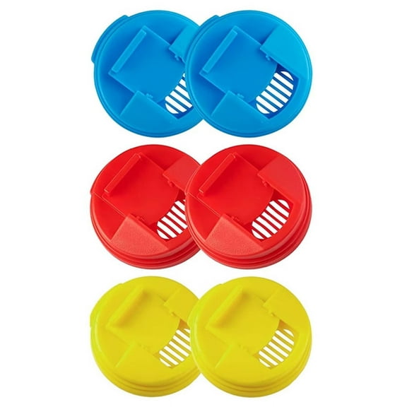 ACDANC 6 Pcs Reusable Soda Can Covers,Anti-Leak Beverage Lids