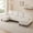 Beige-Corduroy Fabric, variant on Ktaxon 111" U-Shaped Sectional Sofa, Chenille 4-Seater Couch with Double Chaise, Black