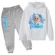 thumbnail image 3 of Conjunto de chándal de Disney Frozen para niñas, sudaderas y pantalones con capucha de Frozen Elsa, ropa deportiva para niños, traje deportivo de moda, 3 of 5