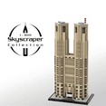 thumbnail image 1 of MOC-153517 Tokyo Metropolitan Government Building Blocks Set Skyscraper MOC Bricks Toys 1:800 Model 1972pcs, 1 of 14