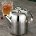 thumbnail image 2 of Durable Stainless Steel Teapot Spill Proof Design Ideal for Coffee and Tea Serving in Homes and Restaurants Kettle with Short Spout for Easy Pouring, 2 of 9