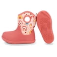 thumbnail image 2 of JAN & JUL Kid Girls Waterproof & Lined Snow Boots (Pink Rainbow, Size 12 Little Kids), 2 of 6