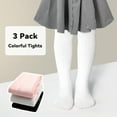 thumbnail image 3 of ELUTONG Toddler Girl Tights, 3 Pack Non Slip Baby Tights for 6 months-6 years, 3 of 5