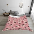 thumbnail image 6 of KLL Rose Flowers Print Fleece Throw Blanket, Horizontal Fleece Bedding Cute Soft Blankets Comfy Fleece Flannel Plush Home Decor for Couch & Bed -40"x30", 6 of 9
