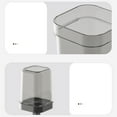 thumbnail image 4 of THLKIF Toothbrush Holder with Cup/Cover, 3 Slots Toothpaste Holder Stand for Bathroom Countertop Plastic Storage Organizer for Toothbrushes, Electric Toothbrushes, 4 of 9