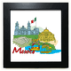 thumbnail image 1 of Marco cuadrado negro Unbranded con Graffiti de lugares turisticos de Mexico, 1 of 4