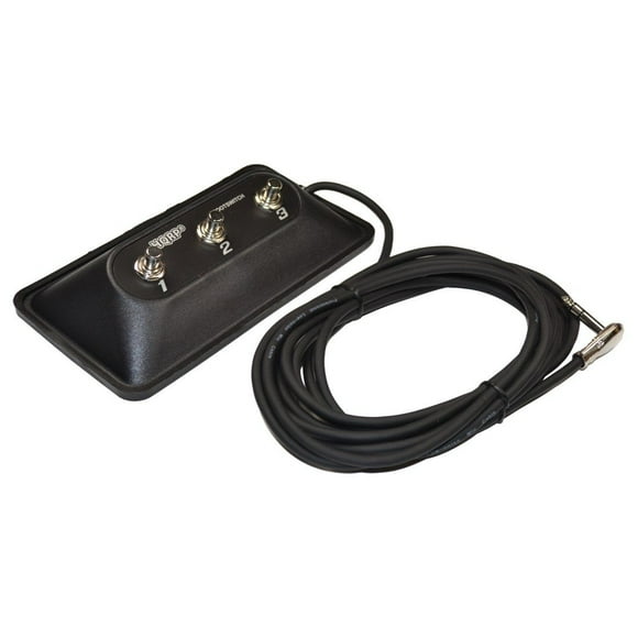 HQRP 3-Button Guitar Amp On/Off Footswitch with 1/4-Inch Jack plus HQRP Coaster