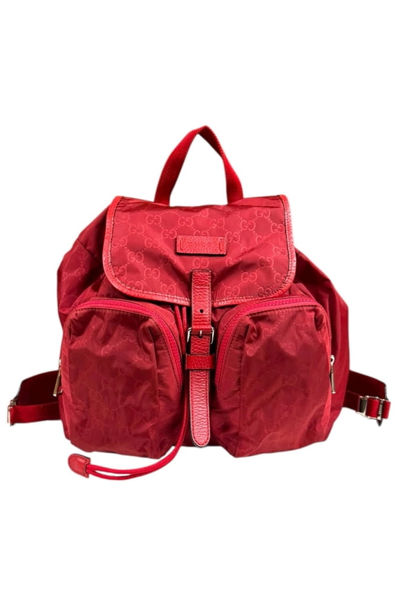 Pre-Owned Gucci GG Nylon Backpack/Daypack, 510343, Women's. (Good)