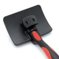 thumbnail image 3 of Jeffers Pet Self-Cleaning Slicker Brush for Dogs & Cats – Self Cleaning Button, Removes Tangles & Loose Hair, Non Slip Handle for Easy Grooming, Go To Gift for Pet Owners – Black, Red - Large, 3 of 8