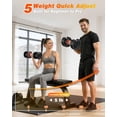thumbnail image 3 of Mancuernas ajustables Rendpas 5 en 1 de 2 a 11 kg con agarre de acero, 3 of 9