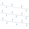 thumbnail image 4 of Indoor/Outdoor 100-Count LED Mini Christmas String Lights, Teal, White Wire, 19.5', by Holiday Time, 4 of 7