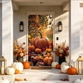 thumbnail image 6 of KKOUHV Thanksgiving Decorations, Fall Harvest Door Covers for Front Door Cover, Turkey Pumpkin Fall Door Cover, Indoor Outdoor Party Photo Booth Props, 6 of 6