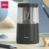 Electric Pencil Sharpener Automatic Sharpener Pencil Sharpening Machine with 2 Power Drives, USB Cable & Battery,Black