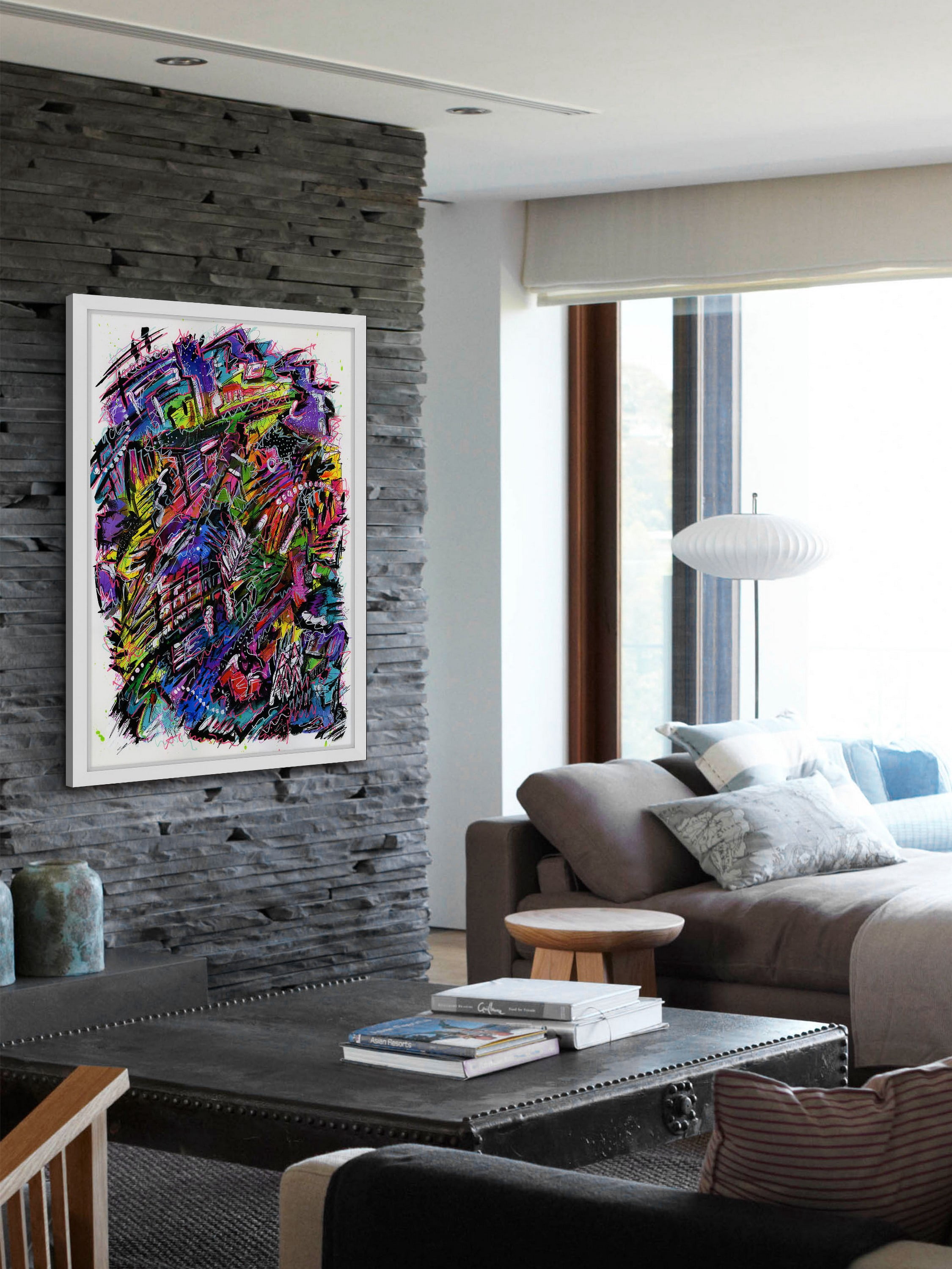 "Wild" Framed Painting Print