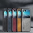 thumbnail image 4 of Decase for Motorola Razr 40 Ultra 2023 Case,Luxury Premium Leather Business Shockproof TPU Bumper Lightweight Slim Ultra Phone Cover Caserta for Motorola Razr 40 Ultra,6.9 inch,Black, 4 of 8