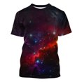 thumbnail image 5 of Penkiiy Galaxy Printed Shirt , Men's Print Graphic T Shirt Short Sleeve Summer T-Shirt Novelty Casual Tee S Multicolor, 5 of 6