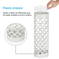 thumbnail image 3 of Round Umbrella Stand Rack Metal Umbrella Holder with Drip Tray For Home Office Decoration,White, 3 of 5