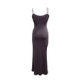 thumbnail image 4 of Women Sleeveless Fish Tail Dress, Solid Color Spaghetti Strap Bodycon Long Skirt, 4 of 7