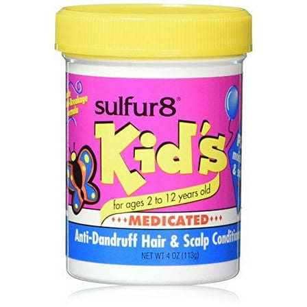 Sulfur8 Kid's Medicated Anti-Dandruff Hair and Scalp Conditioner, 4 Ounce