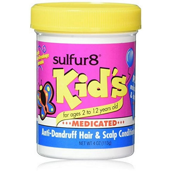 Sulfur8 Kid's Medicated Anti-Dandruff Hair and Scalp Conditioner, 4 Ounce