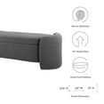 thumbnail image 6 of Nebula Boucle Upholstered Bench, 6 of 7