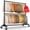 Double Rods& Black, variant on Heavy Duty Clothes Rack with Wheels, Z Rack Garment Rack, Adjustable Clothing Rack, 600 LBS