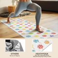 thumbnail image 4 of 74x26 Inch Yoga Towel, Sweat Absorbent Non-Slip Mat for Hot Yoga, Pilates & Fitness,Mixed Citrus Lollipop Dot White Cartoon Pastel Repeat, 4 of 5