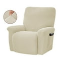 thumbnail image 1 of YOPTOP Stretch Recliner Sofa Covers Non Slip Furniture Protector Soft Thick Covers with Elastic For Home New,milky, 1 of 6