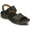 Black Croc Leather, variant on Women's Revere Comfort Shoes Como Slingback Sandal