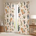 thumbnail image 2 of Feelyou Cowboy Boot Curtains Pack of 2 (42x84 Each), Floral Cactus Curtains Blackout, 2 of 6